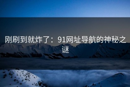 刚刷到就炸了：91网址导航的神秘之谜