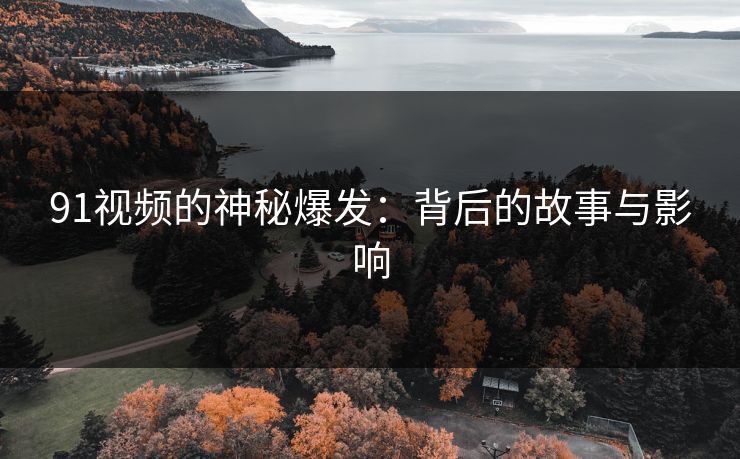 91视频的神秘爆发：背后的故事与影响