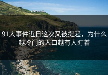 91大事件近日这次又被提起，为什么越冷门的入口越有人盯着
