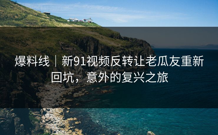 爆料线|新91视频反转让老瓜友重新回坑,意外的复兴之旅 爆料线|新91视频反转让老瓜友重新回坑,意外的复兴之旅